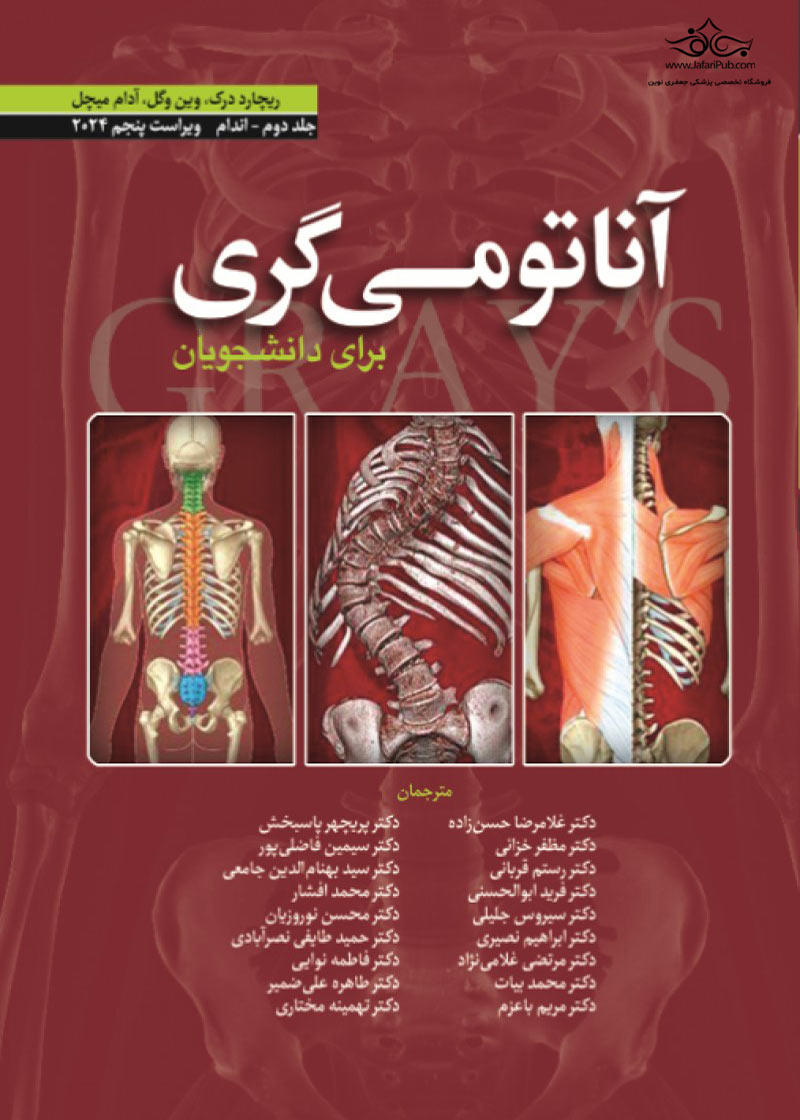 کتاب آناتومی گری برای دانشجویان 2024 جلد 2 - اندام-نویسنده ریچارد دریک مترجم غلامرضا حسن‌زاده